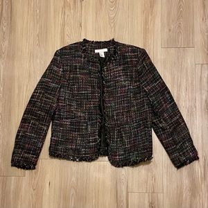 H&M Black and Rainbow Blazer size 10 EUC